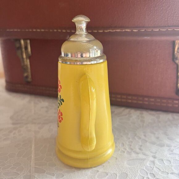 Avon Vtg 70s Koffee Klatch Yellow Field Flowers Foaming Bath Oil Full Bottle 5oz - Picture 4 of 14